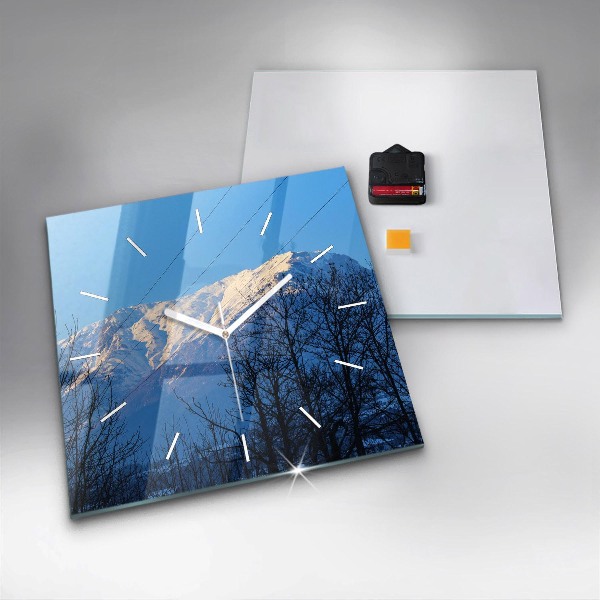 Orologio quadrato Vista sulle montagne