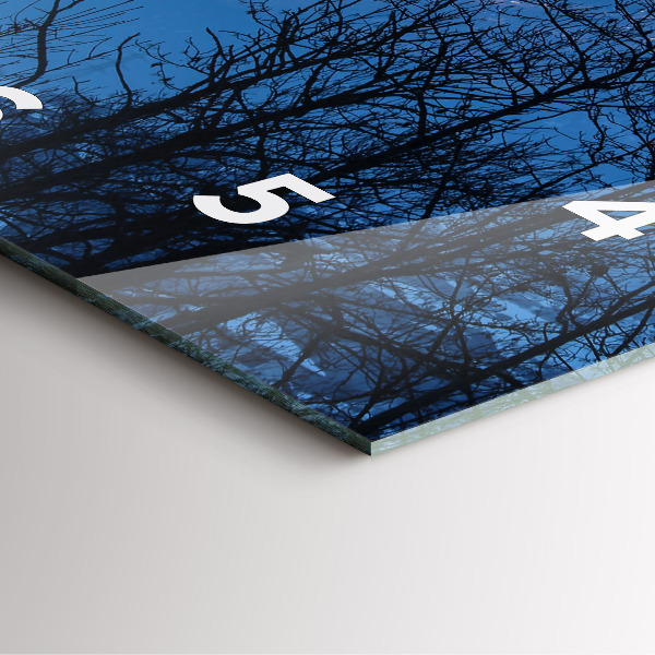 Orologio quadrato Vista sulle montagne