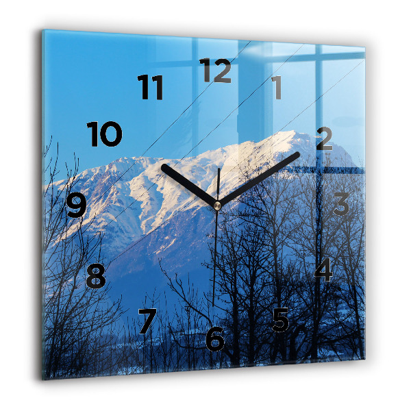 Orologio quadrato Vista sulle montagne