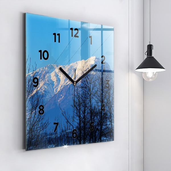 Orologio quadrato Vista sulle montagne