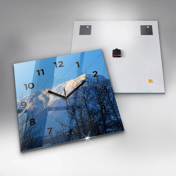 Orologio quadrato Vista sulle montagne