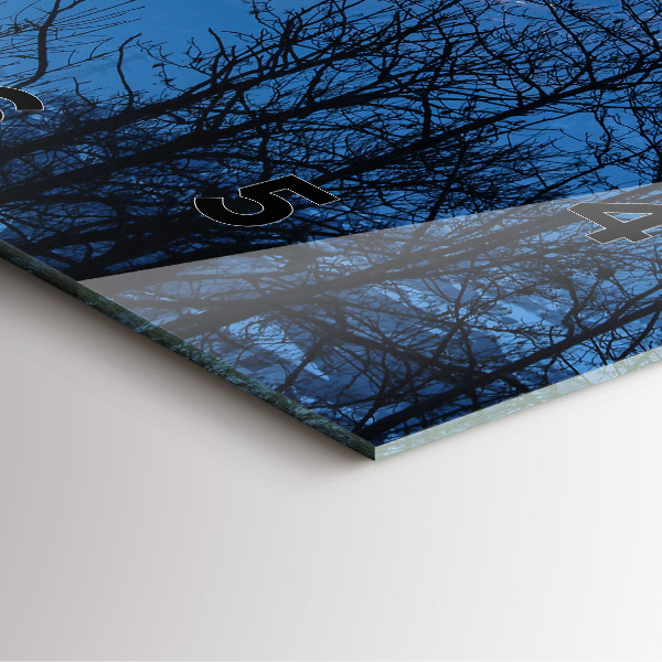 Orologio quadrato Vista sulle montagne