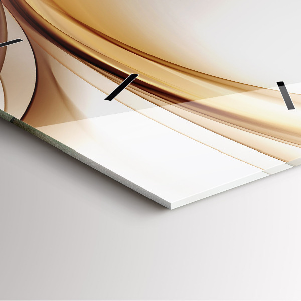 Orologio quadrato Astrazione dorata