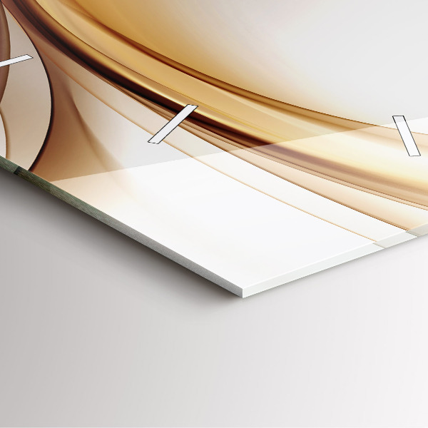 Orologio quadrato Astrazione dorata