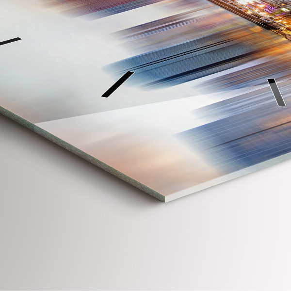 Orologio quadrato in vetro Panorama con la Torre Eiffel