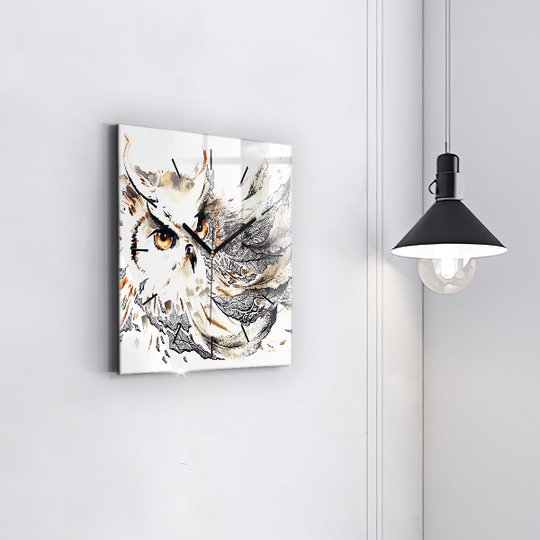 Orologio quadrato Gufo simbolo di saggezza