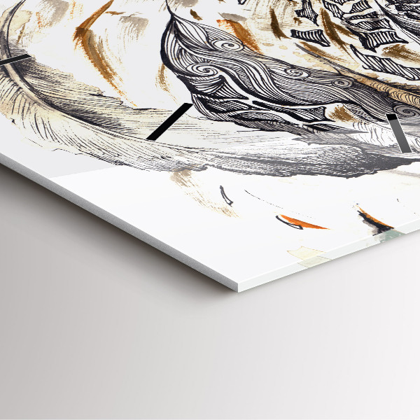 Orologio quadrato Gufo simbolo di saggezza