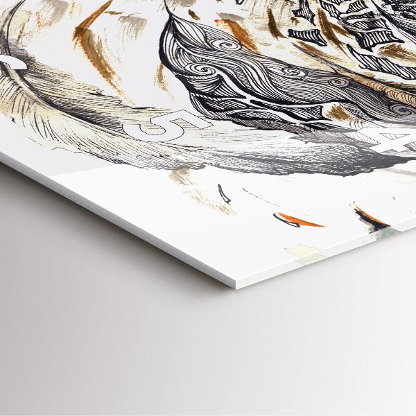 Orologio quadrato Gufo simbolo di saggezza