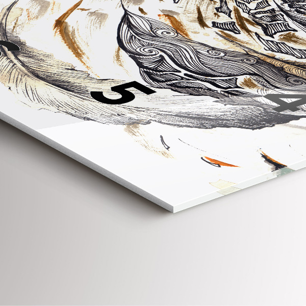 Orologio quadrato Gufo simbolo di saggezza