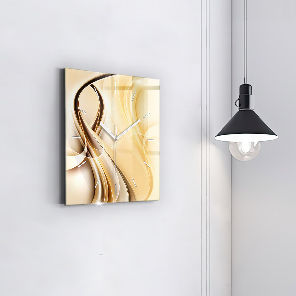 Orologio quadrato Onde di astrazione