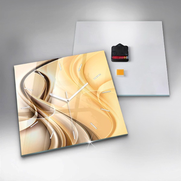 Orologio quadrato Onde di astrazione