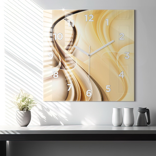 Orologio quadrato Onde di astrazione