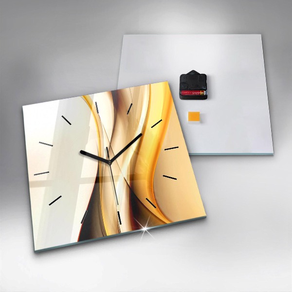 Orologio quadrato Onda astratta