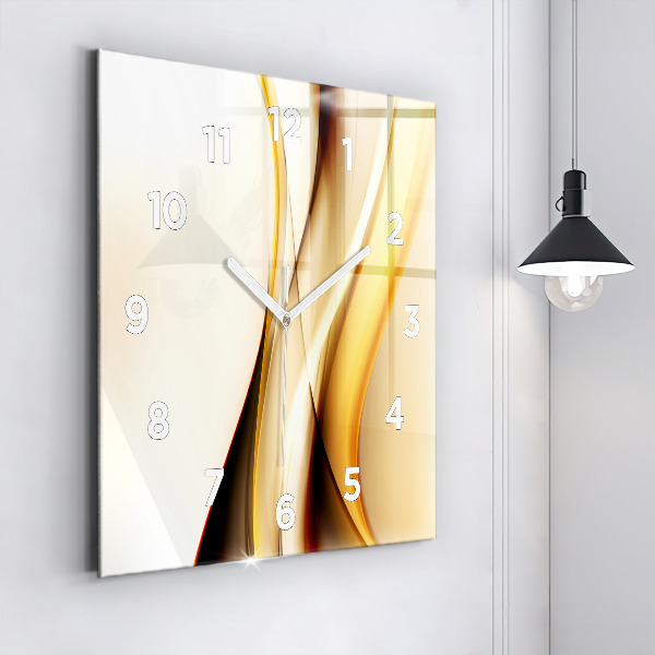 Orologio quadrato Onda astratta