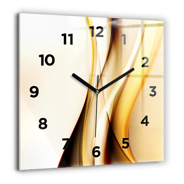 Orologio quadrato Onda astratta