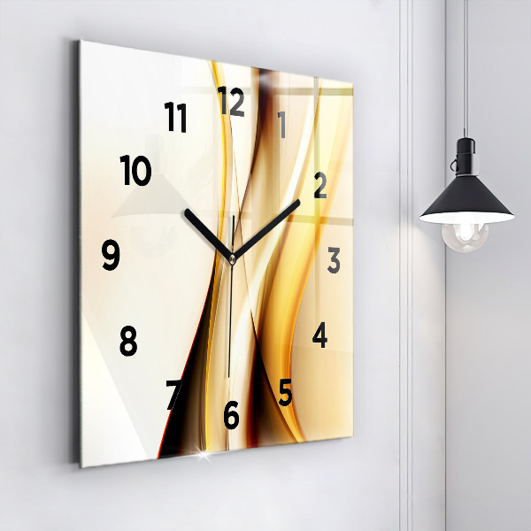 Orologio quadrato Onda astratta