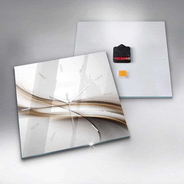 Orologio quadrato Linee astratte