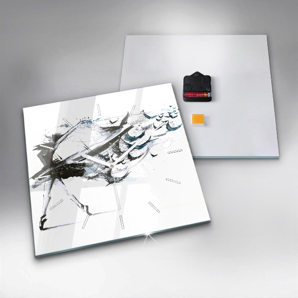 Orologio quadrato Donna che balla il balletto