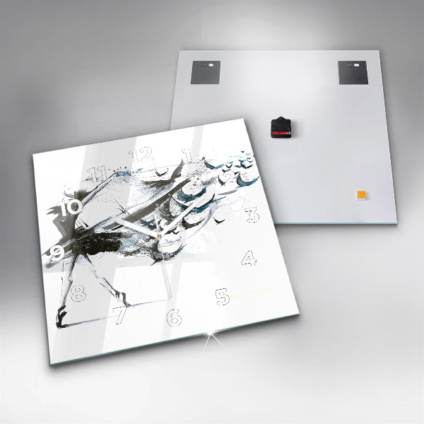 Orologio quadrato Donna che balla il balletto