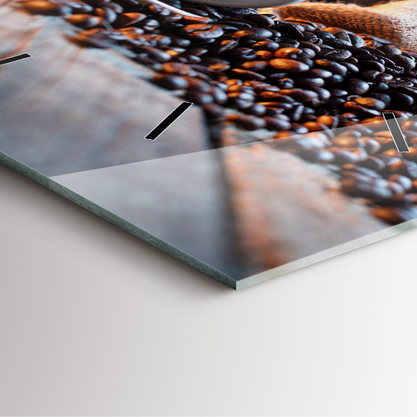 Orologio quadrato Una tazza di caffè