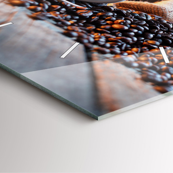 Orologio quadrato Una tazza di caffè