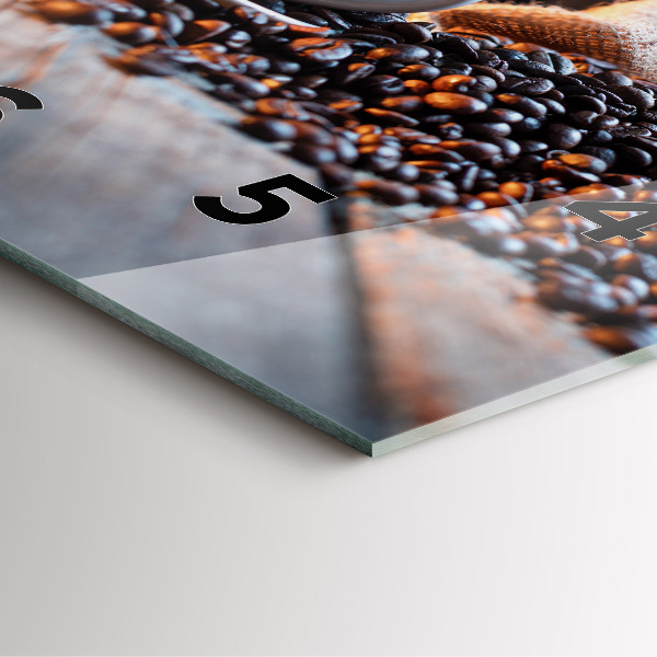 Orologio quadrato Una tazza di caffè