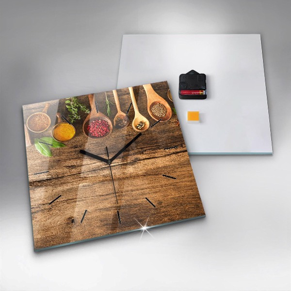 Orologio quadrato Cucchiai di spezie
