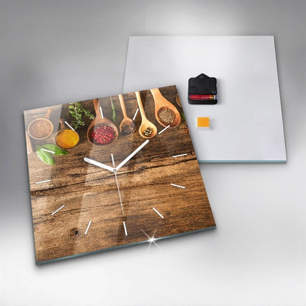 Orologio quadrato Cucchiai di spezie