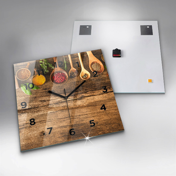 Orologio quadrato Cucchiai di spezie