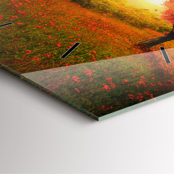 Orologio quadrato Albero del cuore dell'amore