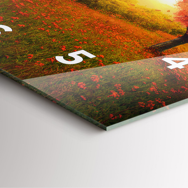 Orologio quadrato Albero del cuore dell'amore