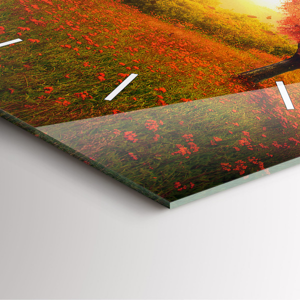 Orologio quadrato Albero del cuore dell'amore