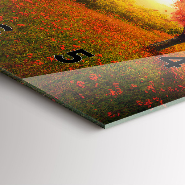 Orologio quadrato Albero del cuore dell'amore