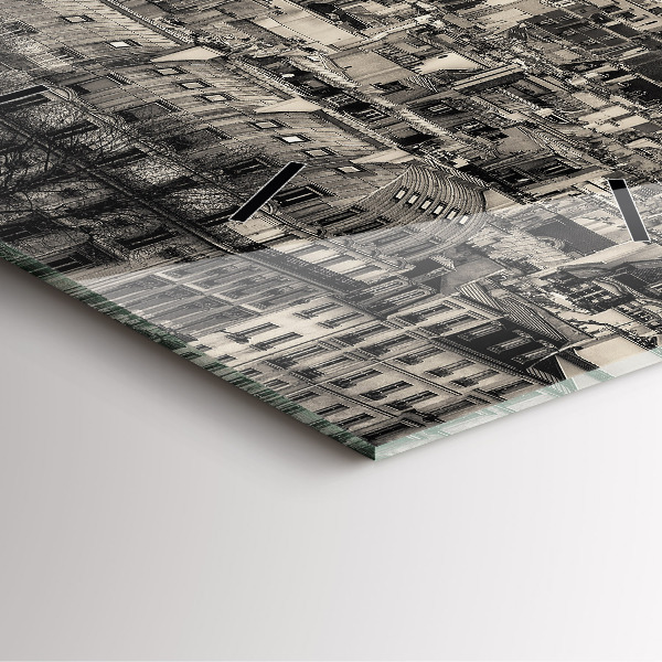 Orologio quadrato Panorama paesaggistico di Parigi