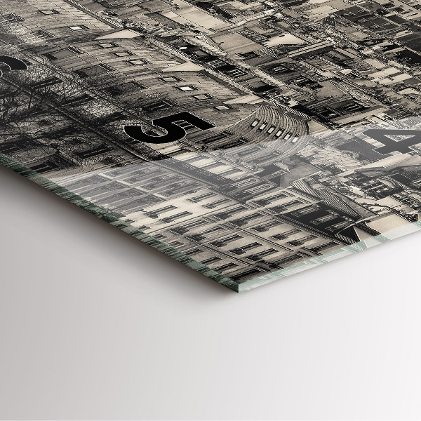 Orologio quadrato Panorama paesaggistico di Parigi