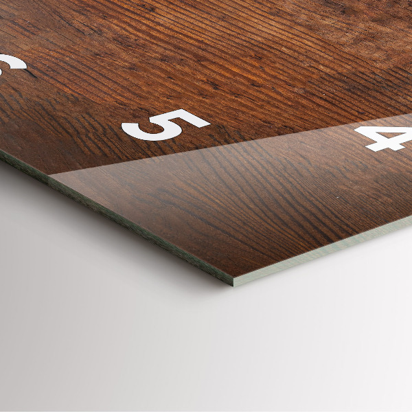 Orologio quadrato in vetro Legno vecchio