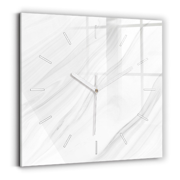 Orologio quadrato in vetro Marmo decorativo