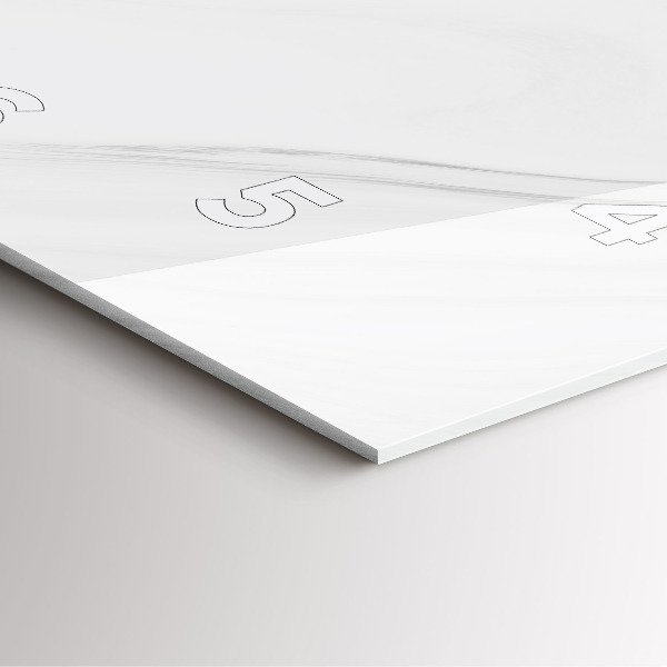 Orologio quadrato in vetro Marmo decorativo