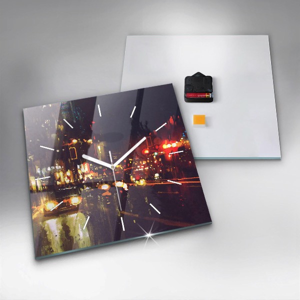 Orologio quadrato Città dipinta