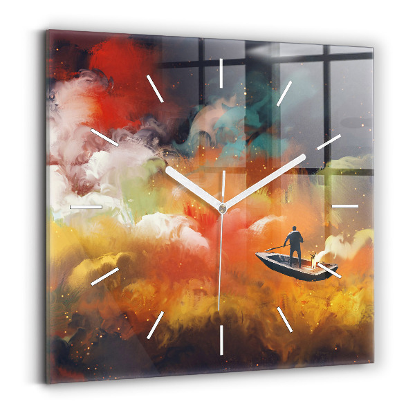 Orologio quadrato Pittura astratta