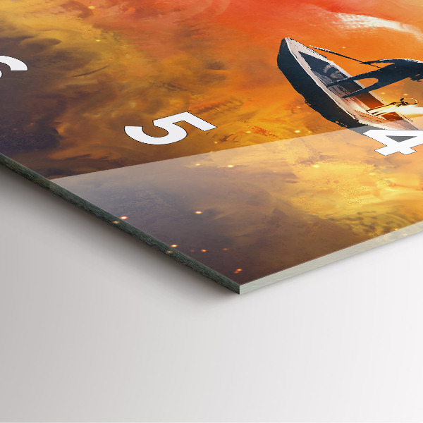 Orologio quadrato Pittura astratta