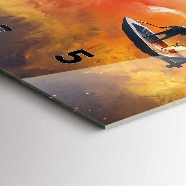 Orologio quadrato Pittura astratta