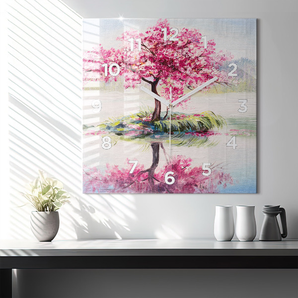 Orologio quadrato Mosaico dell'albero