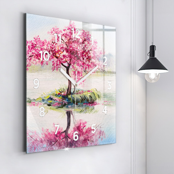 Orologio quadrato Mosaico dell'albero