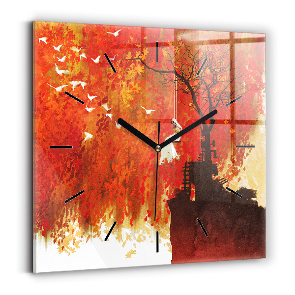 Orologio quadrato Sposa in autunno