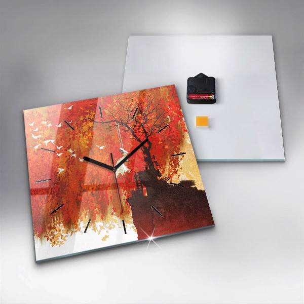 Orologio quadrato Sposa in autunno