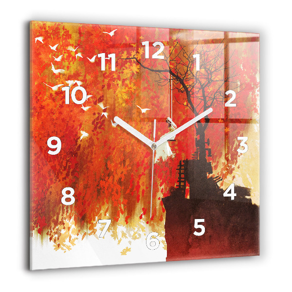 Orologio quadrato Sposa in autunno