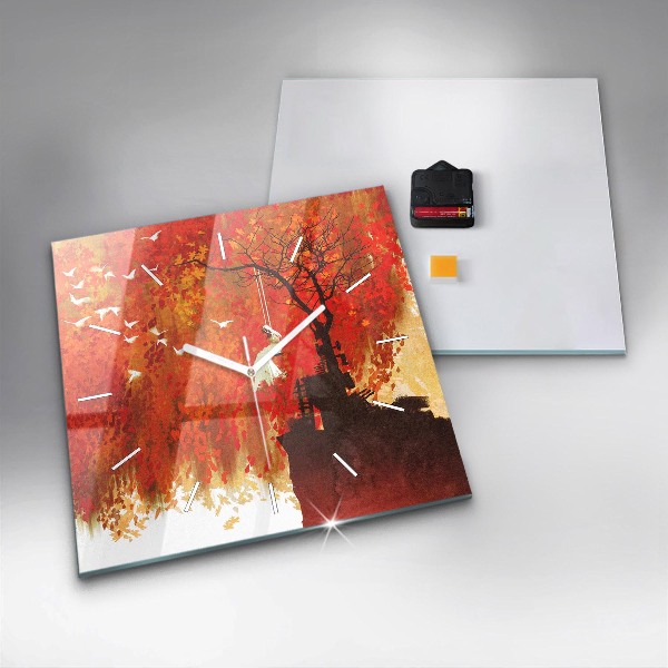 Orologio quadrato Sposa in autunno
