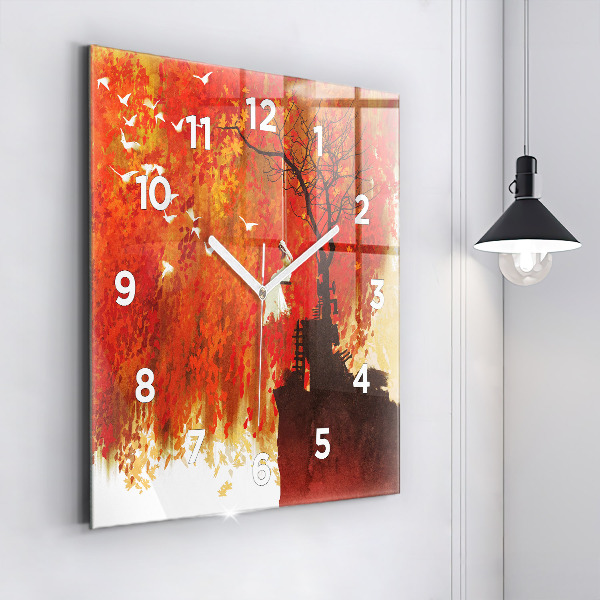 Orologio quadrato Sposa in autunno