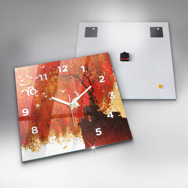 Orologio quadrato Sposa in autunno